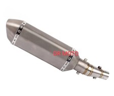 Marmitta Scarico TERMINALE Kawasaki Z 250 300 Z250 Z300 NINJA  Inox-Titanio