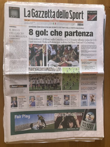 Gazzetta dello sport giugno - dello, 10