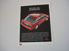 advertising Pubblicità 1991 ROVER 216 GTI