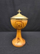 Pisside in legno e placcata