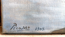 Pablo Picasso olio su tela - Quadro vintage originale, firmato a mano, autentico
