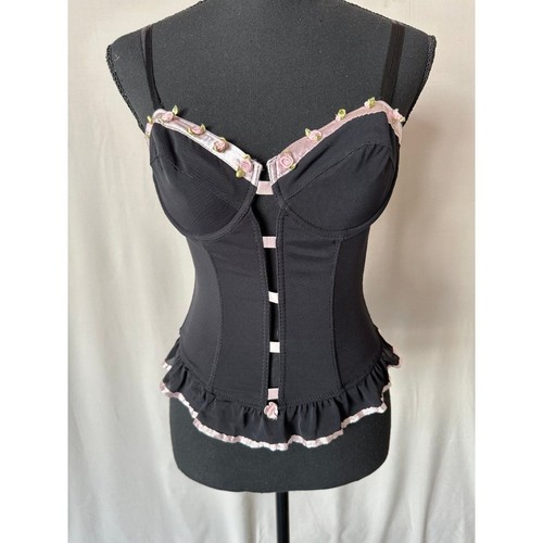 Corsetto top vintage nero - corsetto,