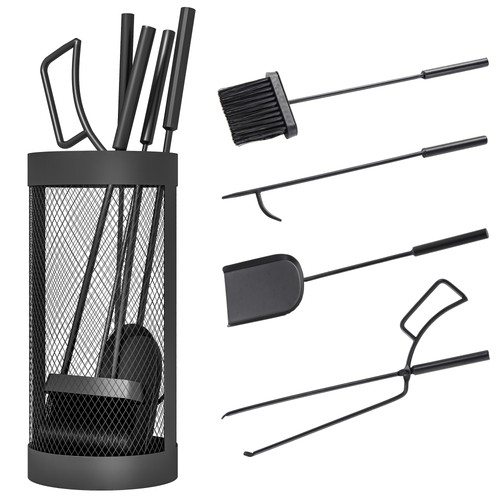 Outsunny set attrezzi - camino, 5