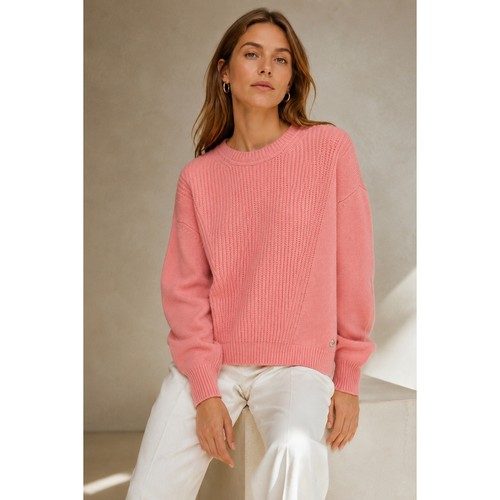 Maglione girocollo hermes rosa - hermes,