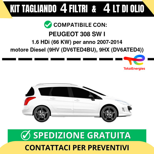 Tagliando per peugeot - peugeot, 308