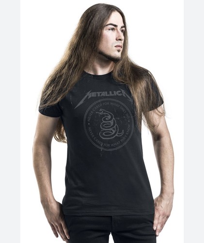 Metallica shirt uomo nera - metallica, t-shirt