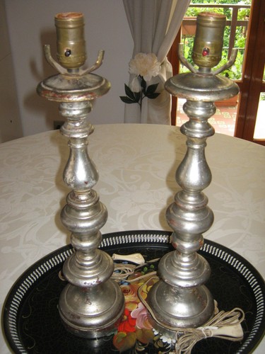 Candelabri gesso antichi - gesso,