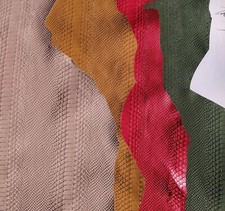 vera Pelle di capra stampa pitone spessore morbido 0.6mm per borse pellami 