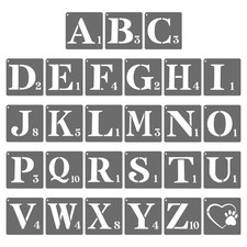 Stencil per lettere numeri - per,
