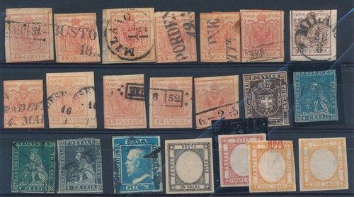 Antichi stati 1850 lotto - 1850/62,