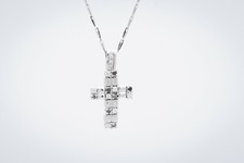 Collana uomo oro bianco 750%