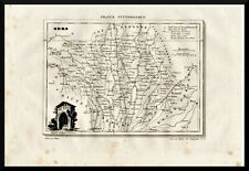 stampe antiche originali francia Cartina geografica antica Gers lectoure