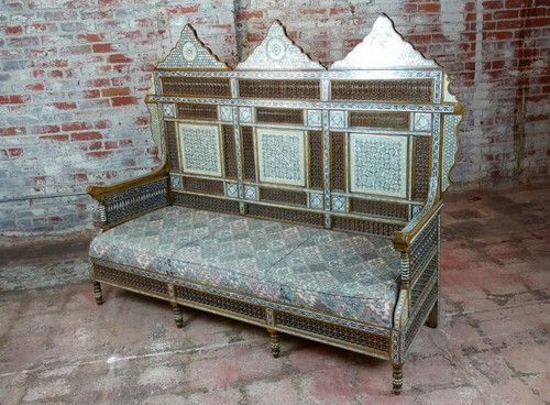 Divano marocchino incastonato - divano,