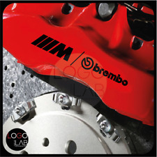 KIT 2 ADESIVI BMW M SPORT BREMBO per pinze freno maggiorate 1M M2 M3 M4 M5