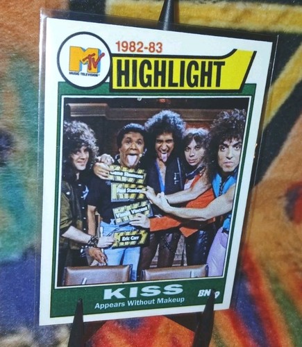 Kiss tour card gene simmons - card,