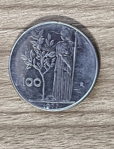Moneta 100 lire del 1977 - 100,