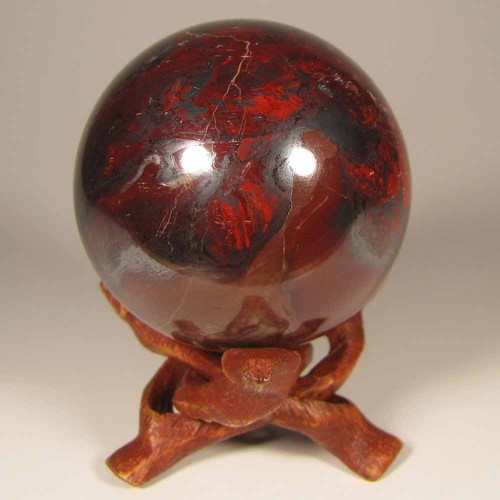Sfera ematite diaspro rosso - , 2"