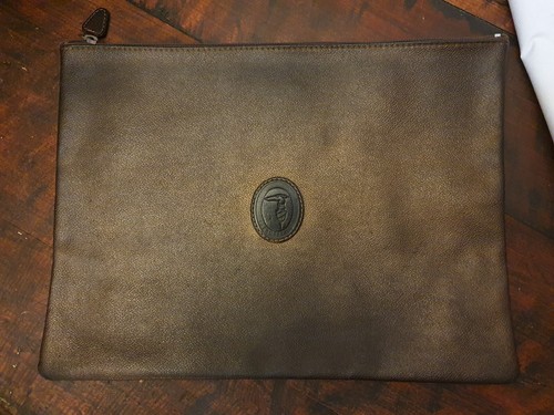 Pochette marrone trussardi - pochette,