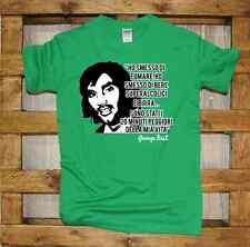 Maglia J364 George Best frase T-shirt irish cool 7 beer and football rule
