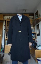 GIUBBOTTO BOSS UOMO NERO ELEGANTE VINTAGE TAGLIA 54 USATO CAPPOTTO LUNGO