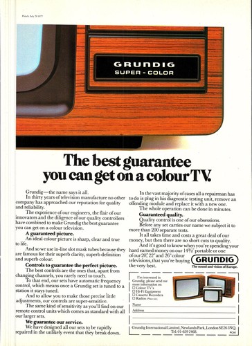 Original 1977 advert - original,