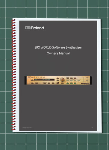 Software roland srx world - roland,