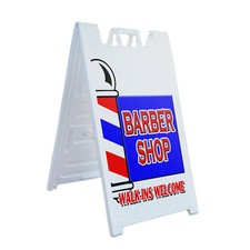 A-frame Sidewalk Barber Shop