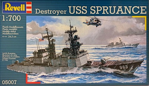 Revell 05007 destroyer - revell, uss
