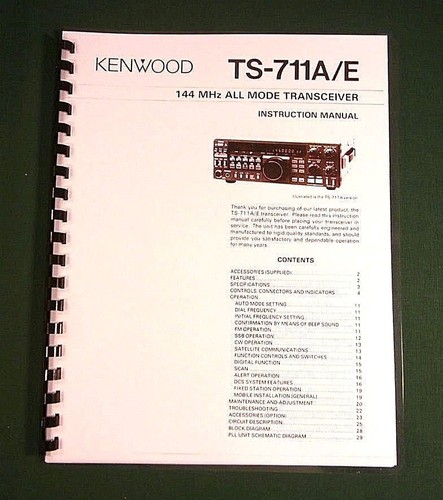 Kenwood 711a manuale di - ts-711a/e,