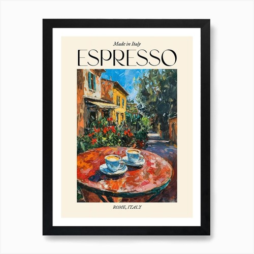 Quadro roma espresso made - quadro,