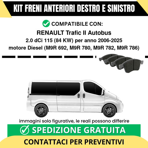 Pastiglie freno anteriori per - pastiglie,