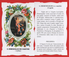 SANTINO S.ERMENEGILDO RE E MARTIRE SANTO DEL GIORNO 13°APRILE CON PREGHIERA