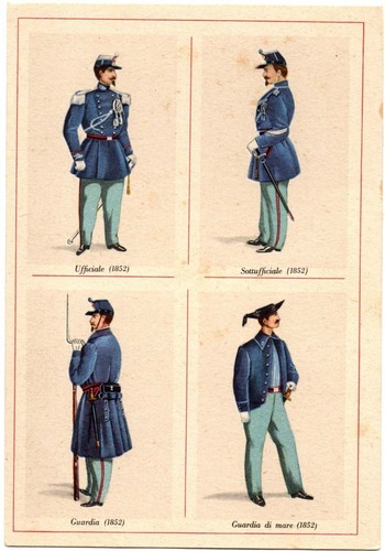 Cartolina 2378 uniformi - uniformi, del