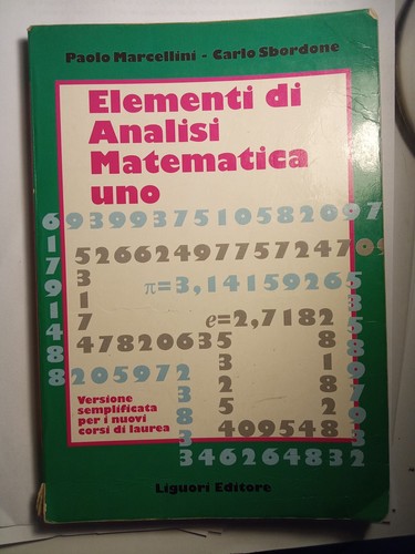 Analisi matematica - analisi, 1
