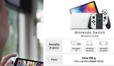 nintendo switch oled bianca condizioni perfette scatola originale completa 