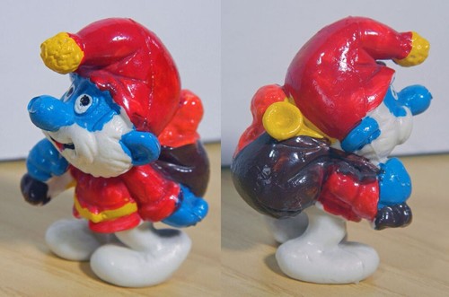 Grande puffo babbo - puffo, natale