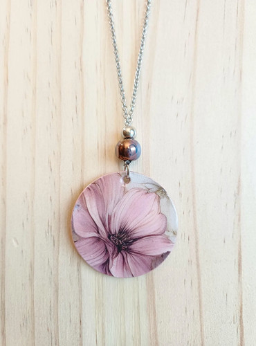 Collana con ciondolo carta - collana,