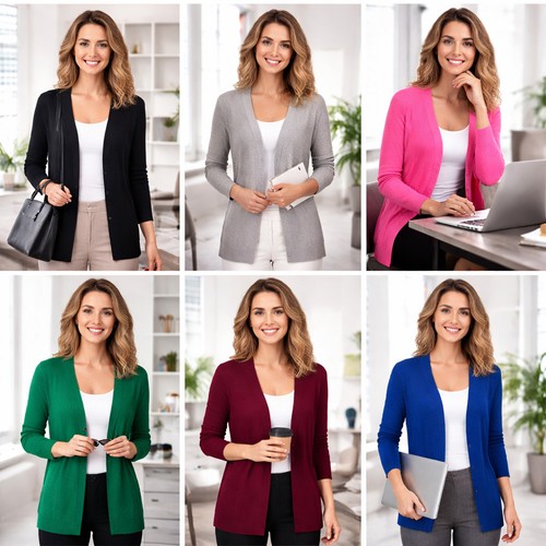Maglia donna cardigan classico - maglia,