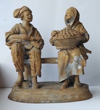 Statue originali in terracotta di caltagirone di Salvatore Scuto primi 900