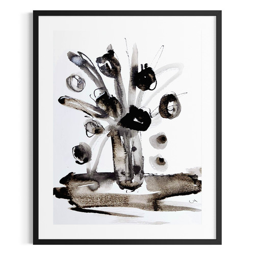 Quadro astratto floreale
