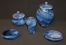 SET TOILETTE VETRO OPALINE