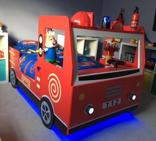 Letto camion dei pompieri - camion,