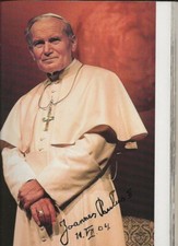 AUTOGRAFO ORIGINALE TRE PAPA