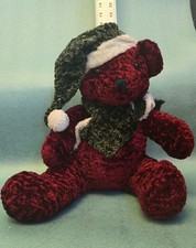 Peluche orso di Natale rosso