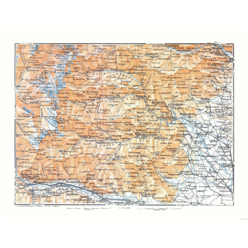 Mappa storica lanza francia - -,
