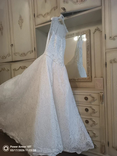Abito sposa pizzo bianco - in,
