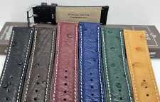 Pregiato Cinturino STRUZZO anche per JAEGER LE COULTRE mm20 fibbia 18 e 16