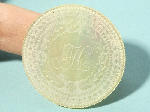 C1860 iniziali pittorico - c1860, ah