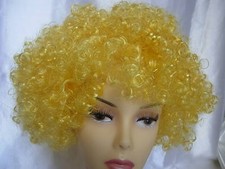 Parrucca capelli gialli ricci