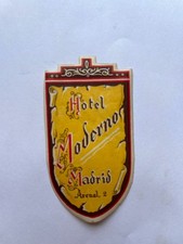 Vintage HOTEL MODERNO Decal